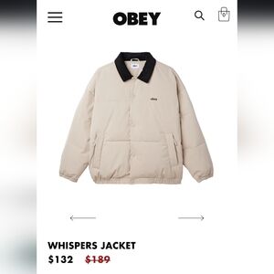 New OBEY Whispers Jacket
